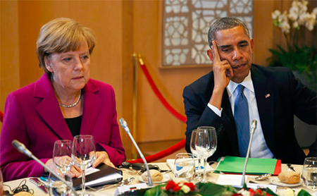 merkel y obama